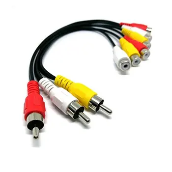 3 RCA Male To 6 RCA Female Plug Splitter 3RCA Adapter Cable Audio TV DVD Video Adapter AV Cable RCA split cable male to 2 female
3 RCA Male To 6 RCA Female Plug Splitter 3RCA Adapter Cable Audio TV DVD Video Adapter AV Cable RCA split cable male to 2 female