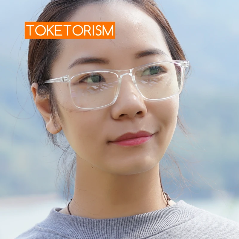 Прозрачные очки Toketorism оптическая оправа для рецептурных очков мужчин и женщин