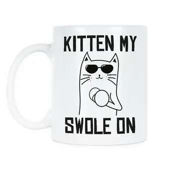 Kitten My Swole On Funny Kitten Coffee Mugs Cats Coffee Mug 
Kitten My Swole On Funny Kitten Coffee Mugs Cats Coffee Mug