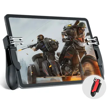 H11 Ipad PUBG Trigger Controller Six Finger Gamepad Auxiliary Grip For Ipad Tablet Mobile Game Joystick Handle
H11 Ipad PUBG Trigger Controller Six Finger Gamepad Auxiliary Grip For Ipad Tablet Mobile Game Joystick Handle
