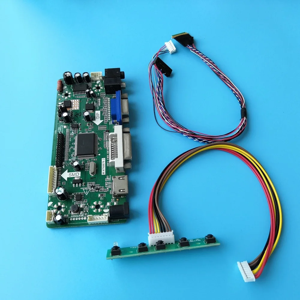 Набор для B140XTN03.6 панель экрана M.NT68676 40pin LCD VGA светодиодный DIY AUO дисплей 1366X768 плата