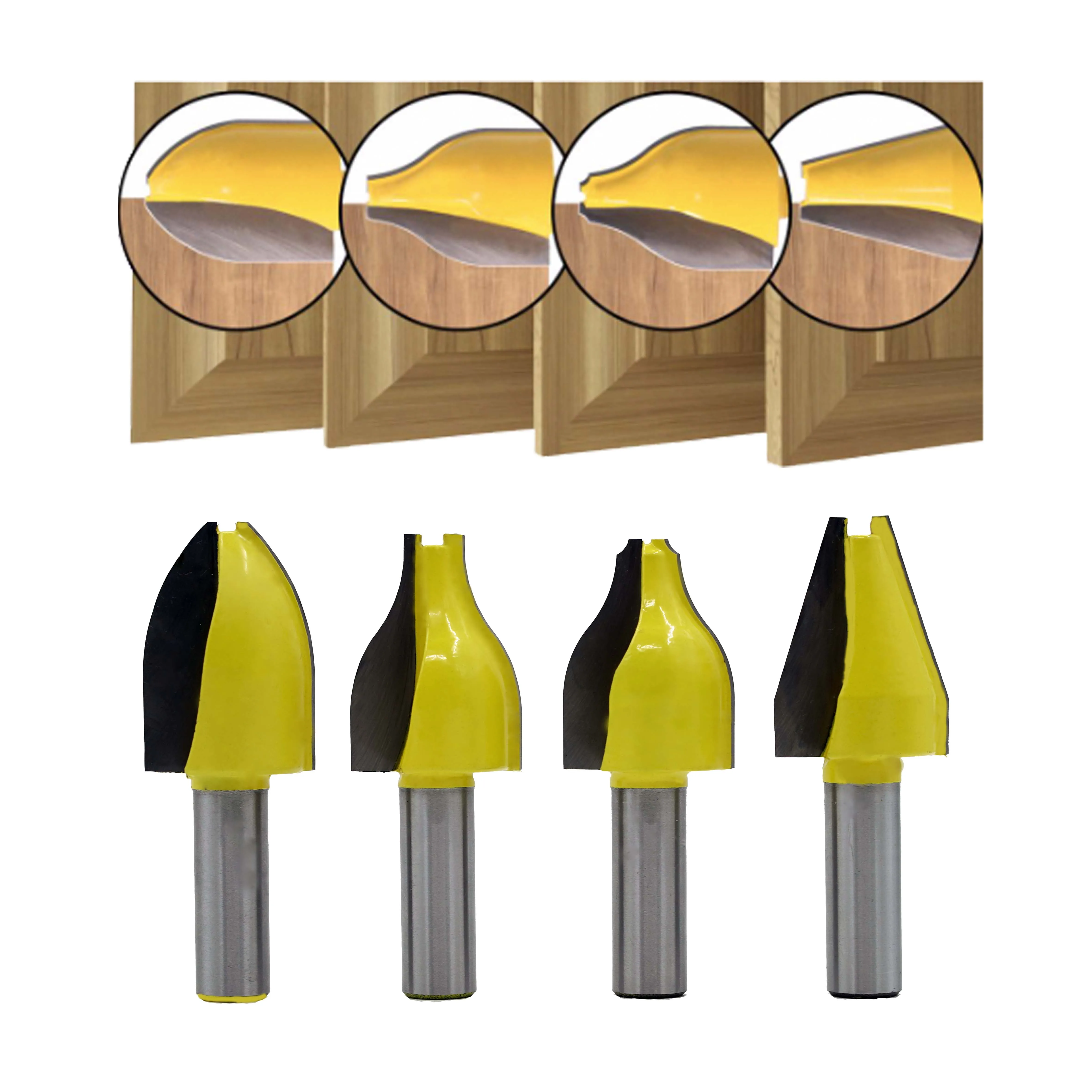 4PC 1/2"shank Shank Panel Raiser Router Bit - Vertical - Ogee Bead - cutter woodworking bits wood milling cutter
4PC 1/2"shank Shank Panel Raiser Router Bit - Vertical - Ogee Bead - cutter woodworking bits wood milling cutter
