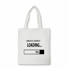 sarcastic comment loading Funny Graphic print canvas bag Teenage students large-capacity Shoulder bag Shopper bags
sarcastic comment loading Funny Graphic print canvas bag Teenage students large-capacity Shoulder bag Shopper bags