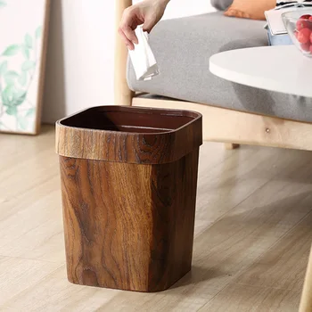 1PC Creative Rubbish Bin Household Rubbish Bin Retro Rubbish Bin Imitated Solid Wood Trash Can for Room Dorm Home
1PC Creative Rubbish Bin Household Rubbish Bin Retro Rubbish Bin Imitated Solid Wood Trash Can for Room Dorm Home