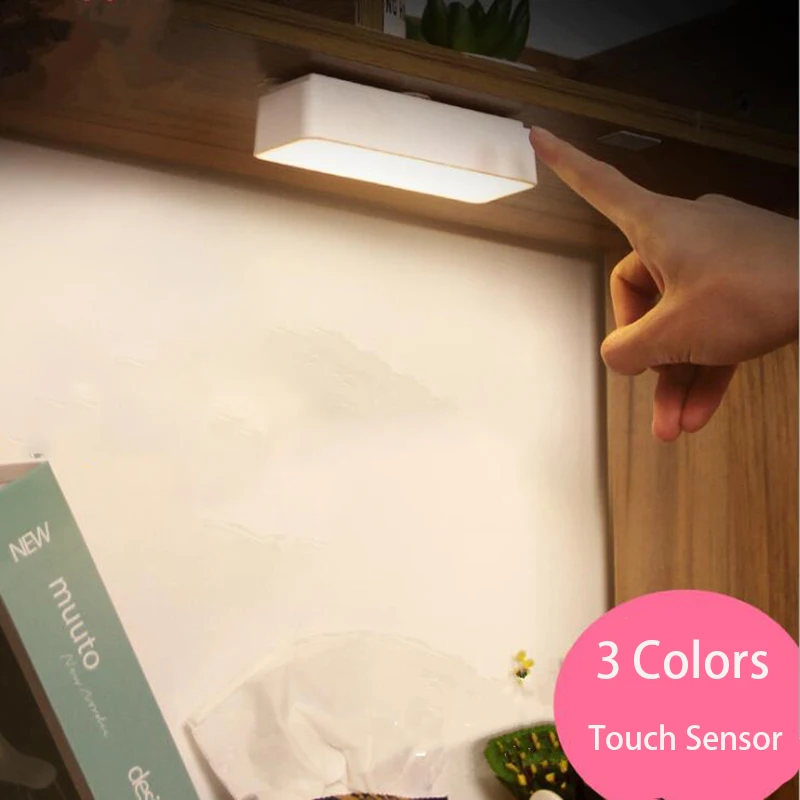 3Color LED Night Light Touch Sensor Under Cabinet Light USB Recharge Closet Wall Lamp Remote Control Night Lamp forTable Reading
3Color LED Night Light Touch Sensor Under Cabinet Light USB Recharge Closet Wall Lamp Remote Control Night Lamp forTable Reading