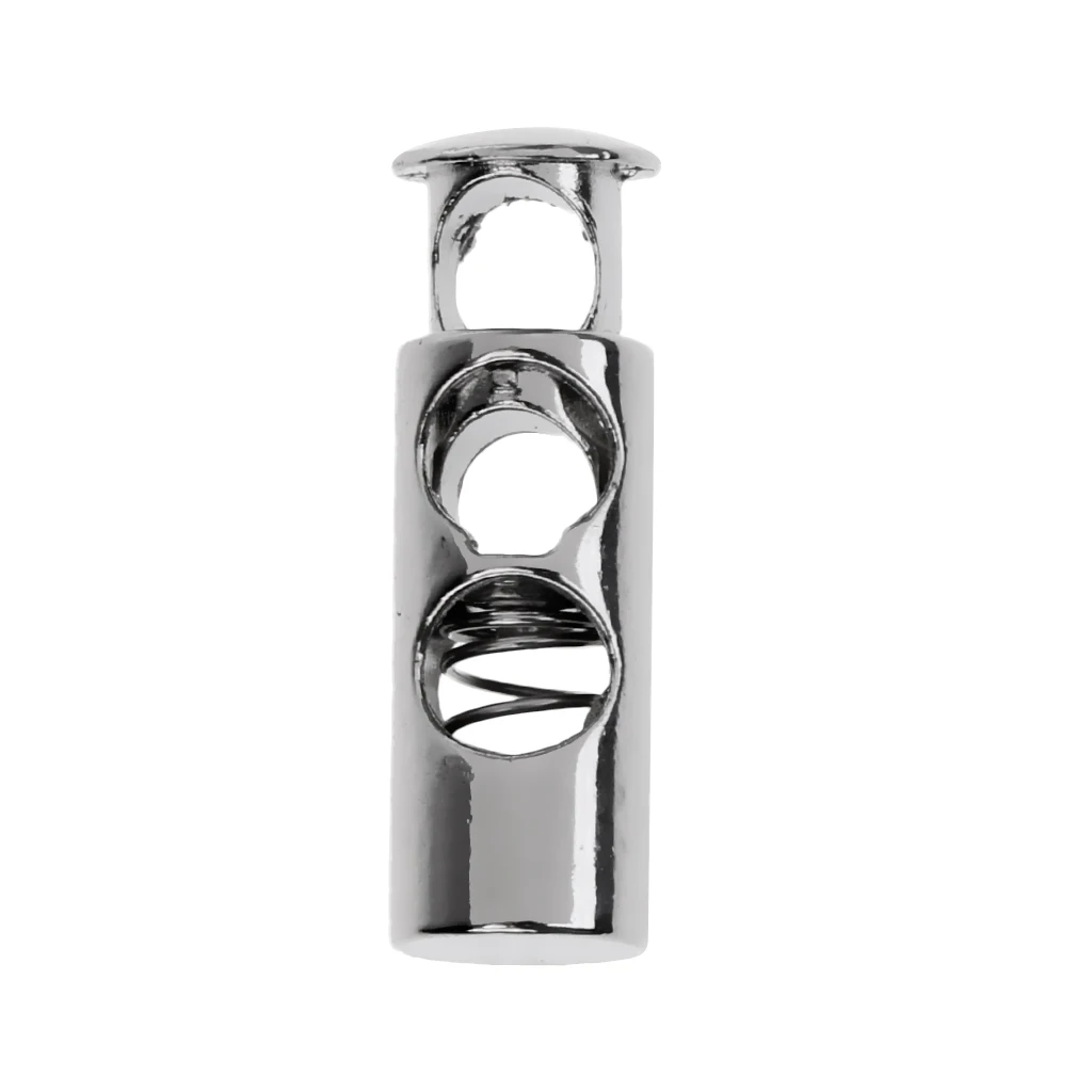 6 Pieces Metal Toggle Spring Stop Single Hole String Cord Locks for luggage Backpack 6 Pieces Metal Toggle Spring Stop Single Hole String Cord Locks for luggage Backpack
