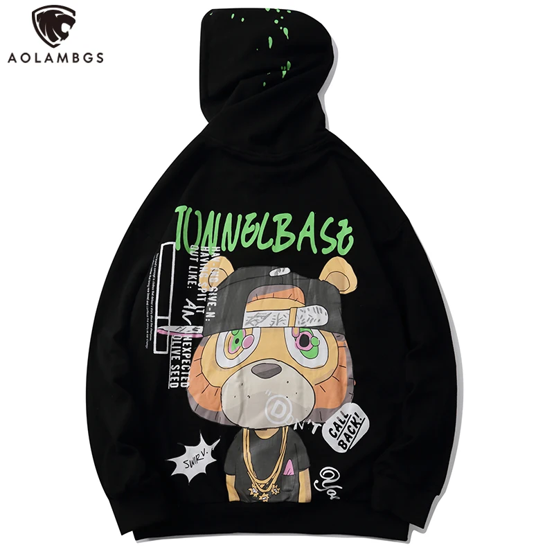 Aolamegs Harajuku Graffiti Hoodies Men Sweatshirts Funny Cartoon Bear Print Hooded Pullover Autumn Couple Unisex Youthful Tops
Aolamegs Harajuku Graffiti Hoodies Men Sweatshirts Funny Cartoon Bear Print Hooded Pullover Autumn Couple Unisex Youthful Tops