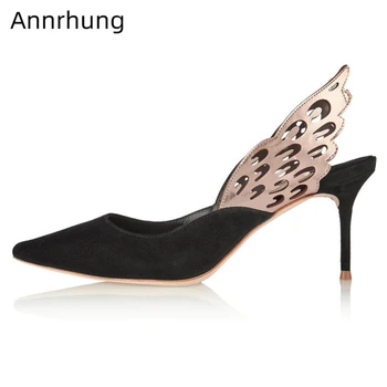 New Arrival Suede Pumps Women Fretwork Wings Decor Thin High Heels Pointed Toe Slim Party Shoes Woman Zapatos De Mujer
New Arrival Suede Pumps Women Fretwork Wings Decor Thin High Heels Pointed Toe Slim Party Shoes Woman Zapatos De Mujer