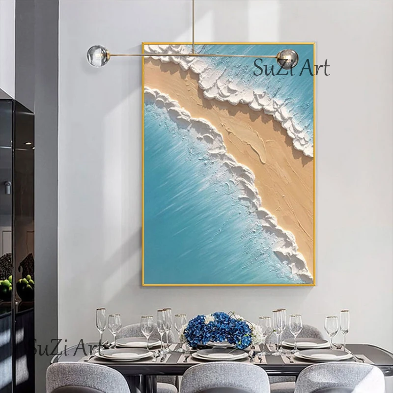 Hand-painted Abstract Oil Painting Three-dimensional Picture of sea waves living room home decoration paintings canvas paintings
Hand-painted Abstract Oil Painting Three-dimensional Picture of sea waves living room home decoration paintings canvas paintings