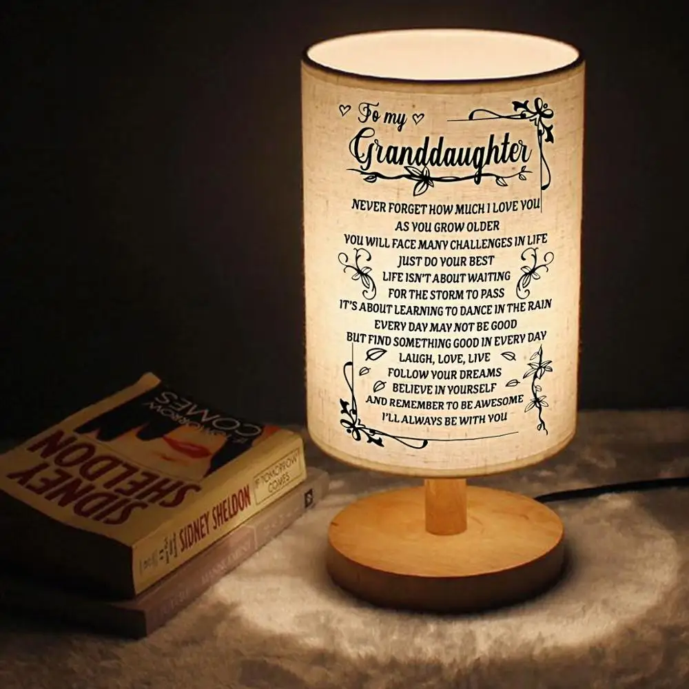 To My granddaughter Wood Table Lamp Modern Living Room Bedroom Bedside Lamp Night Light Warm White Gift Wood Table Lamp Kids Roo
To My granddaughter Wood Table Lamp Modern Living Room Bedroom Bedside Lamp Night Light Warm White Gift Wood Table Lamp Kids Roo