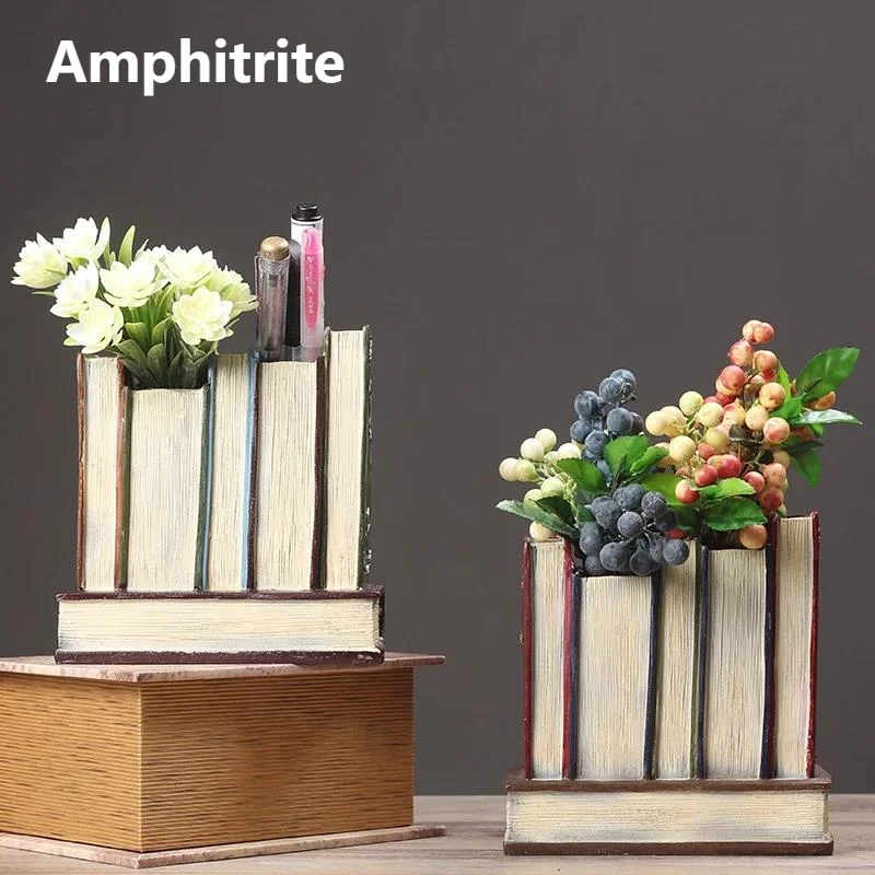 Creative Desktop Wedding Living Room Decoration Handicraft Multifunctions Fake Book Pen Holder Office Home Present Flower Vase
Creative Desktop Wedding Living Room Decoration Handicraft Multifunctions Fake Book Pen Holder Office Home Present Flower Vase