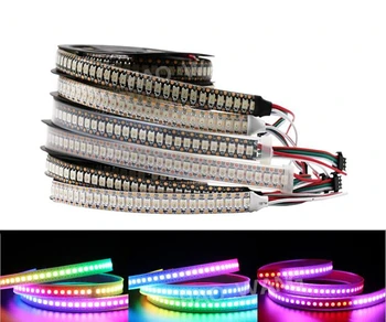 DC5V WS2812b led strip light individually addressable pixels smart RGB led light tape ribbon 30/60/144,1m/5m, IP30/IP65/IP67
DC5V WS2812b led strip light individually addressable pixels smart RGB led light tape ribbon 30/60/144,1m/5m, IP30/IP65/IP67