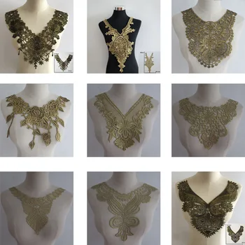 Fashion style Embroidery Lace Fabric Collar DIY Tulle Lace Neckline Decoration Bride Wedding Dress Decals Accessories Supplies
Fashion style Embroidery Lace Fabric Collar DIY Tulle Lace Neckline Decoration Bride Wedding Dress Decals Accessories Supplies