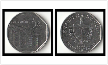 Cuba 5 Cents America Coins Original Rare Coin Commemorative Edition 100% Real 
Cuba 5 Cents America Coins Original Rare Coin Commemorative Edition 100% Real