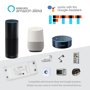 Smart Home Wifi Switch Wireless Remote Control Light Timer Switch DIY Modules 10A/2200W Smart Life Work with Alexa For lights
Smart Home Wifi Switch Wireless Remote Control Light Timer Switch DIY Modules 10A/2200W Smart Life Work with Alexa For lights