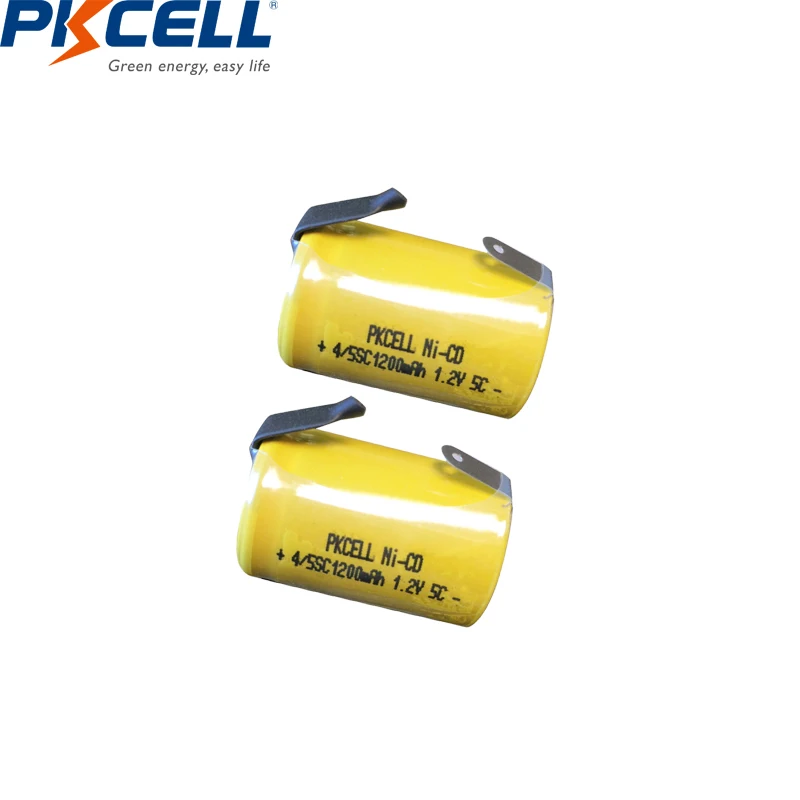 2/6/8/12PCS PKCELL 4/5SC 1200mAh 1.2V Ni-CD Rechargeable Battery 4/5 SC Sub C batteries with welding tabs for electric tools
2/6/8/12PCS PKCELL 4/5SC 1200mAh 1.2V Ni-CD Rechargeable Battery 4/5 SC Sub C batteries with welding tabs for electric tools