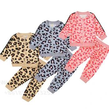 Fashion Children Leopard Tracksuit Newborn Baby Boy Girl Clothes Fall Winter Zipper Long Sleeve Leopard Print Tops T-shirt Pants
Fashion Children Leopard Tracksuit Newborn Baby Boy Girl Clothes Fall Winter Zipper Long Sleeve Leopard Print Tops T-shirt Pants