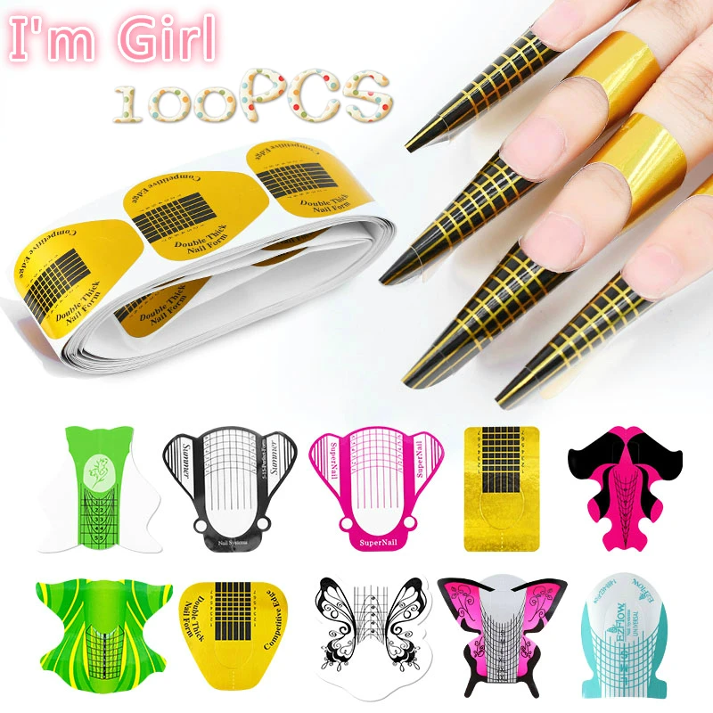 100pcs French Nail Form Tips Nail Art Form Acrylic Tip Gel Nails Sticker Extension Curl Form for Nail Polish Guide New Design
100pcs French Nail Form Tips Nail Art Form Acrylic Tip Gel Nails Sticker Extension Curl Form for Nail Polish Guide New Design