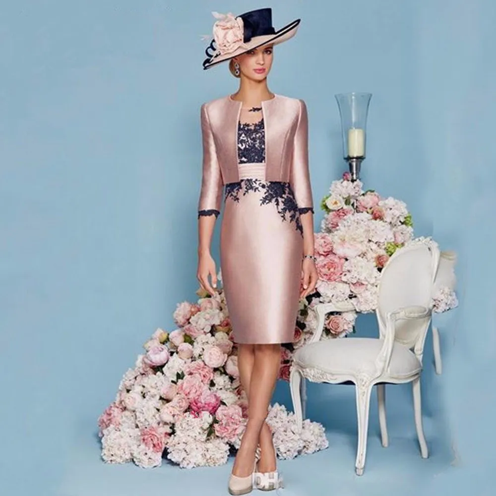 Elegant Pink Black Lace Short Mother of the Bride Dresses with Jacket for weddings Pant Suits Satin Groom Mother Dresses 2019
Elegant Pink Black Lace Short Mother of the Bride Dresses with Jacket for weddings Pant Suits Satin Groom Mother Dresses 2019