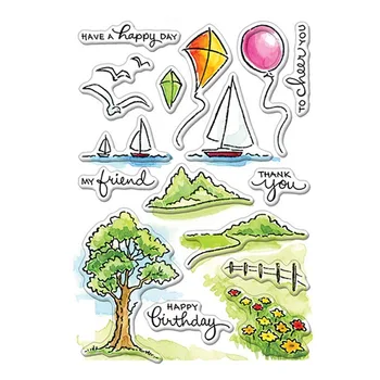 Clear Stamps Seagull Sailing Hill Tree Balloon word stamp For DIY Scrapbooking Cards Making Craft 2020 New
Clear Stamps Seagull Sailing Hill Tree Balloon word stamp For DIY Scrapbooking Cards Making Craft 2020 New