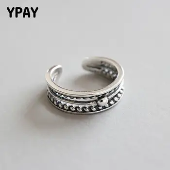 YPAY 100% S925 Sterling Silver Finger Rings Personality Three-layer Bead Twist Hollow Open Men Women Toe Ring Jewelry YMR544
YPAY 100% S925 Sterling Silver Finger Rings Personality Three-layer Bead Twist Hollow Open Men Women Toe Ring Jewelry YMR544