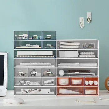 Desktop Storage Box Multifunctional Drawer Finishing Cabinet DIY Stackable Cosmetics Jewelry Storage Box Home Office Container
Desktop Storage Box Multifunctional Drawer Finishing Cabinet DIY Stackable Cosmetics Jewelry Storage Box Home Office Container