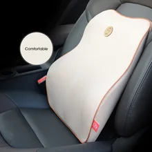 Car Lumbar Cushion Waist Protector Support Back Pad Universal Memory Foam Pillow for Car/Home/Office Four Seasons