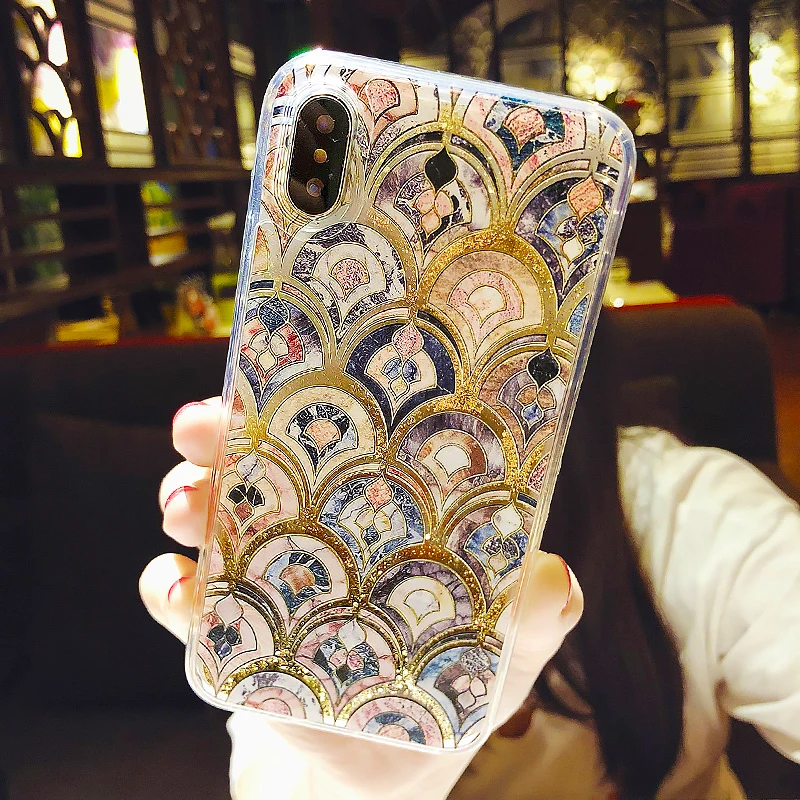 Fashion Fish Scales Quicksand Glitter Shining Case For iPhone X XR XS Max Silicone Cover Scales Soft Luxury Glossy Phone Cases
Fashion Fish Scales Quicksand Glitter Shining Case For iPhone X XR XS Max Silicone Cover Scales Soft Luxury Glossy Phone Cases