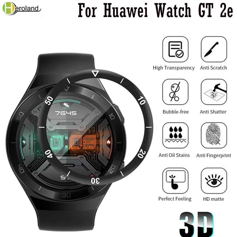 

Полностью прозрачная защитная пленка из ТПУ для Huawei Watch GT 2e Smart Watch 3D мягкая гибкая Защитная пленка для экрана мягкий Ультратонкий чехол