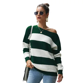 Womens Sweaters Plus Size Autumn Sweaters And Pullovers Long Sleeve Stripe Knitted Christmas Clothes Women Chaqueta Punto Mujer
Womens Sweaters Plus Size Autumn Sweaters And Pullovers Long Sleeve Stripe Knitted Christmas Clothes Women Chaqueta Punto Mujer