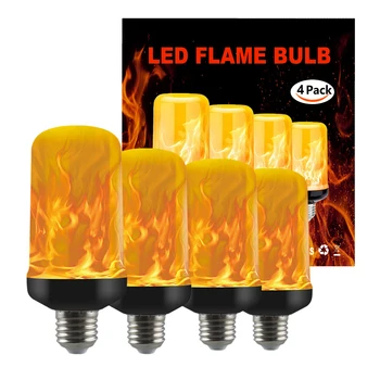4 Pack LED Flame Effect Light Bulb E26 E27 fire lamp Decor Led Flickering Flame Light 4 Modes Bulbs with Upside Down Effect 
4 Pack LED Flame Effect Light Bulb E26 E27 fire lamp Decor Led Flickering Flame Light 4 Modes Bulbs with Upside Down Effect