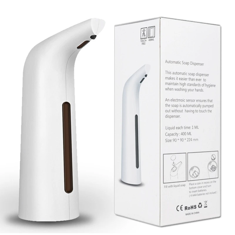 400ml Intelligent Automatic Induction Soap Dispenser Smart Infrared Sensor Touchless Liquid Soap Dispensers for Kitchen
400ml Intelligent Automatic Induction Soap Dispenser Smart Infrared Sensor Touchless Liquid Soap Dispensers for Kitchen