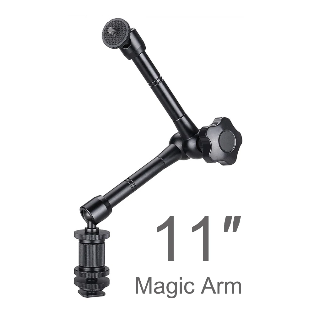 11 Inch Metal Adjustable Articulating Magic Arm Super Clamp for Flash LCD Monitor LED Video Light SLR DSLR Camera Accessories
11 Inch Metal Adjustable Articulating Magic Arm Super Clamp for Flash LCD Monitor LED Video Light SLR DSLR Camera Accessories