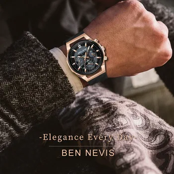 Fashion Men Business Quartz Watch Three Eyes Wristwatch Stainless Steel Curved Multi-function Adjustable Waterproof Band Watch 
Fashion Men Business Quartz Watch Three Eyes Wristwatch Stainless Steel Curved Multi-function Adjustable Waterproof Band Watch
