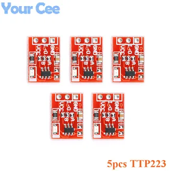 5PCS TTP223 Touch Key Switch Module Touching Button Self-Locking/No-Locking Capacitive Switches Single Channel Reconstruction
5PCS TTP223 Touch Key Switch Module Touching Button Self-Locking/No-Locking Capacitive Switches Single Channel Reconstruction