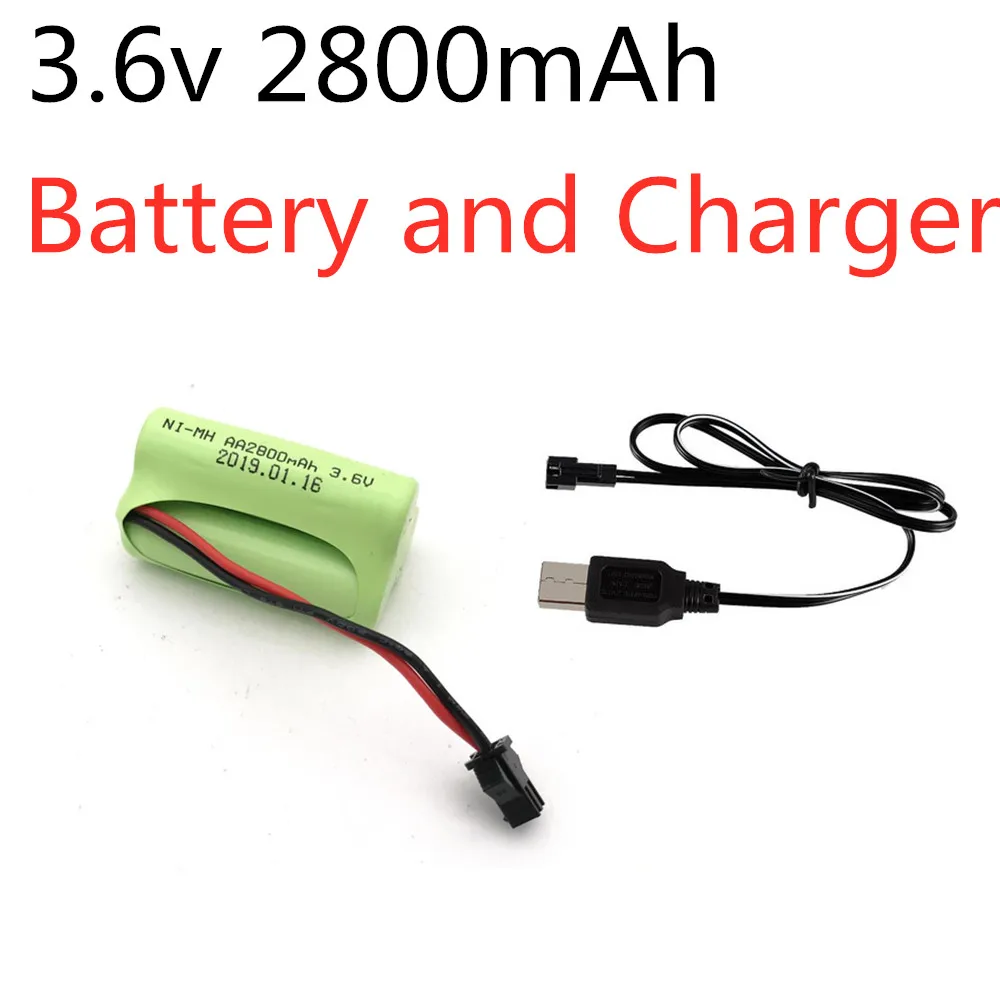 3.6v 2800mAh NIMH Battery with USB Charger SM Plug For RC Car Boat Toy Tools Model Battery Recargable 3.6v Pack AA NIMH Battery
3.6v 2800mAh NIMH Battery with USB Charger SM Plug For RC Car Boat Toy Tools Model Battery Recargable 3.6v Pack AA NIMH Battery