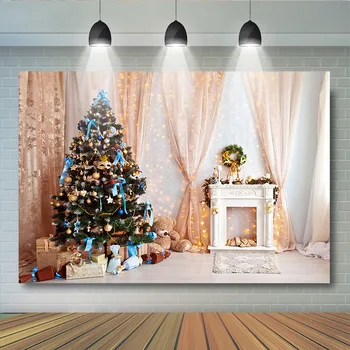 Christmas Tree Fireplace Background For Photography Wooden Pink Curtain Twinkle Stars Backdrop For Photo Booth Scenes Backgroun 
Christmas Tree Fireplace Background For Photography Wooden Pink Curtain Twinkle Stars Backdrop For Photo Booth Scenes Backgroun