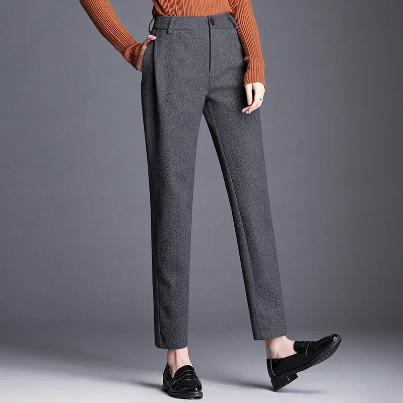 Wool Harem Pants Women 2019 Winter Grey Black Orange Winter Suit Pants Ladies Office Work Trousers Plus Size 5XL 6XL Femme Pants
Wool Harem Pants Women 2019 Winter Grey Black Orange Winter Suit Pants Ladies Office Work Trousers Plus Size 5XL 6XL Femme Pants
