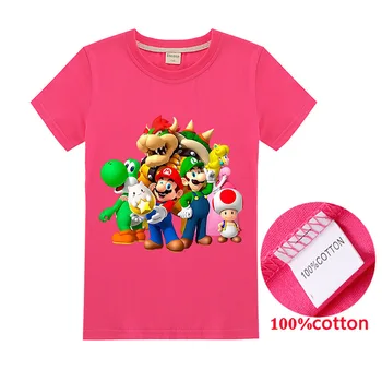 2020 Summer Super Mario T Shirt Kids Baby Shirts Short Sleve Cotton Boys Clothes Bros Print Cartoon -Shirts Girl ops
2020 Summer Super Mario T Shirt Kids Baby Shirts Short Sleve Cotton Boys Clothes Bros Print Cartoon -Shirts Girl ops