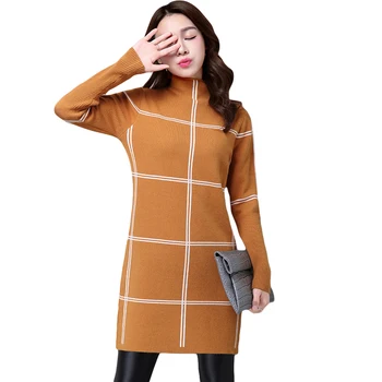 Set Winter Women Slim 2020 head Sweater Dress New Stylish Medium-length Lattice Knit Long sleeve Ladies Sweaters S-XXXL YXR831 s
Set Winter Women Slim 2020 head Sweater Dress New Stylish Medium-length Lattice Knit Long sleeve Ladies Sweaters S-XXXL YXR831 s