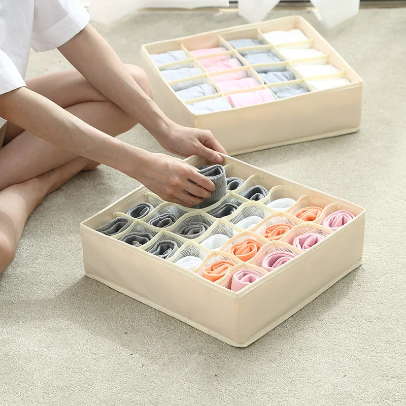 Storage Box for Underwear and Socks Preferable High-elastic Ion Net Cloth Multi-Folding Washable Closet Packing Box
Storage Box for Underwear and Socks Preferable High-elastic Ion Net Cloth Multi-Folding Washable Closet Packing Box