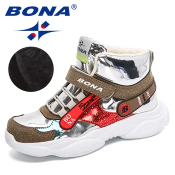 BONA 2020 New Arrival British Style Synthetic Leather Ankle Snow Boots Boys Girls Winter Shoes Plush Warm High Top Footwear
BONA 2020 New Arrival British Style Synthetic Leather Ankle Snow Boots Boys Girls Winter Shoes Plush Warm High Top Footwear