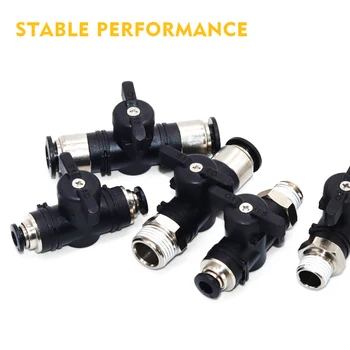Pneumatic Push In Quick Connector Hand Valve BUC4 6 8 10 12MM Hand To Turn Pneumatic Switch
Pneumatic Push In Quick Connector Hand Valve BUC4 6 8 10 12MM Hand To Turn Pneumatic Switch