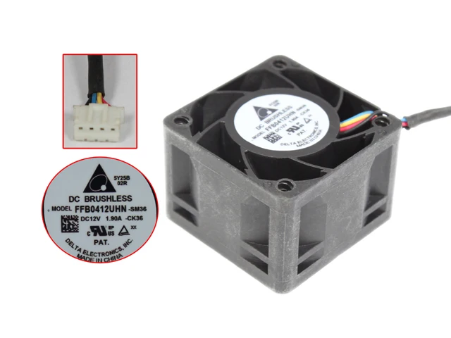 Вентилятор охлаждения сервера Delta Electronics FFB0412UHN SM36, 12 В постоянного тока, 1,90 А, 40x40x28 мм
Вентилятор охлаждения сервера Delta Electronics FFB0412UHN SM36, 12 В постоянного тока, 1,90 А, 40x40x28 мм