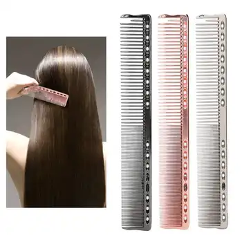 3pcs Space Aluminum Comb Set Anti-Static Wide Fine Tooth Professional Hair Brush Hairdressing Styling Tools Accessories Kit 
3pcs Space Aluminum Comb Set Anti-Static Wide Fine Tooth Professional Hair Brush Hairdressing Styling Tools Accessories Kit