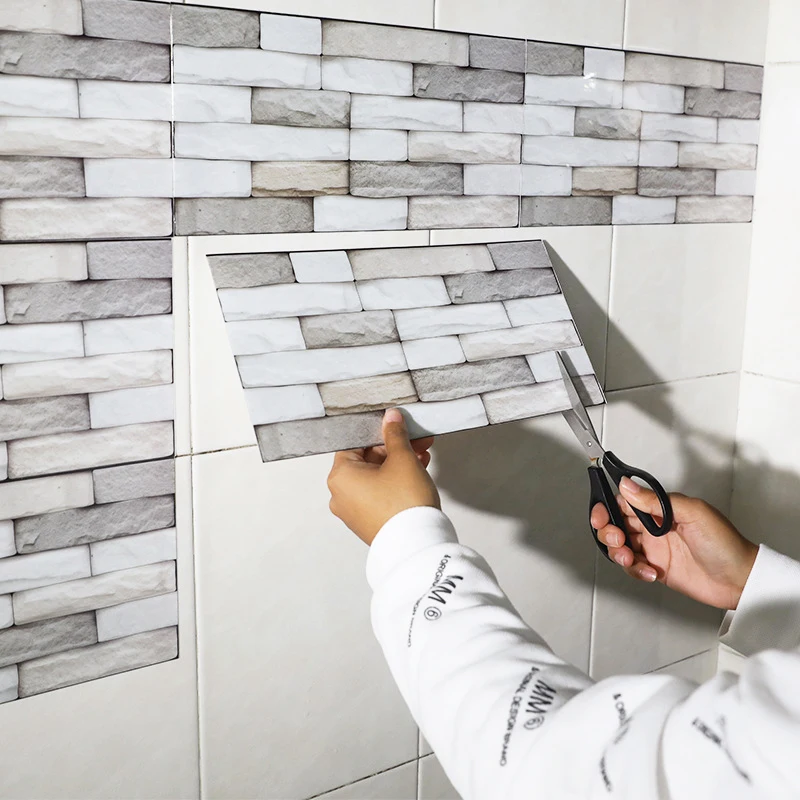 10 pcs Tile Wall Sticker Toilet Self Pasting Wall Renovation Decoration Kitchen Oil Proof 3D Sticker Home decor 15*30cm
10 pcs Tile Wall Sticker Toilet Self Pasting Wall Renovation Decoration Kitchen Oil Proof 3D Sticker Home decor 15*30cm