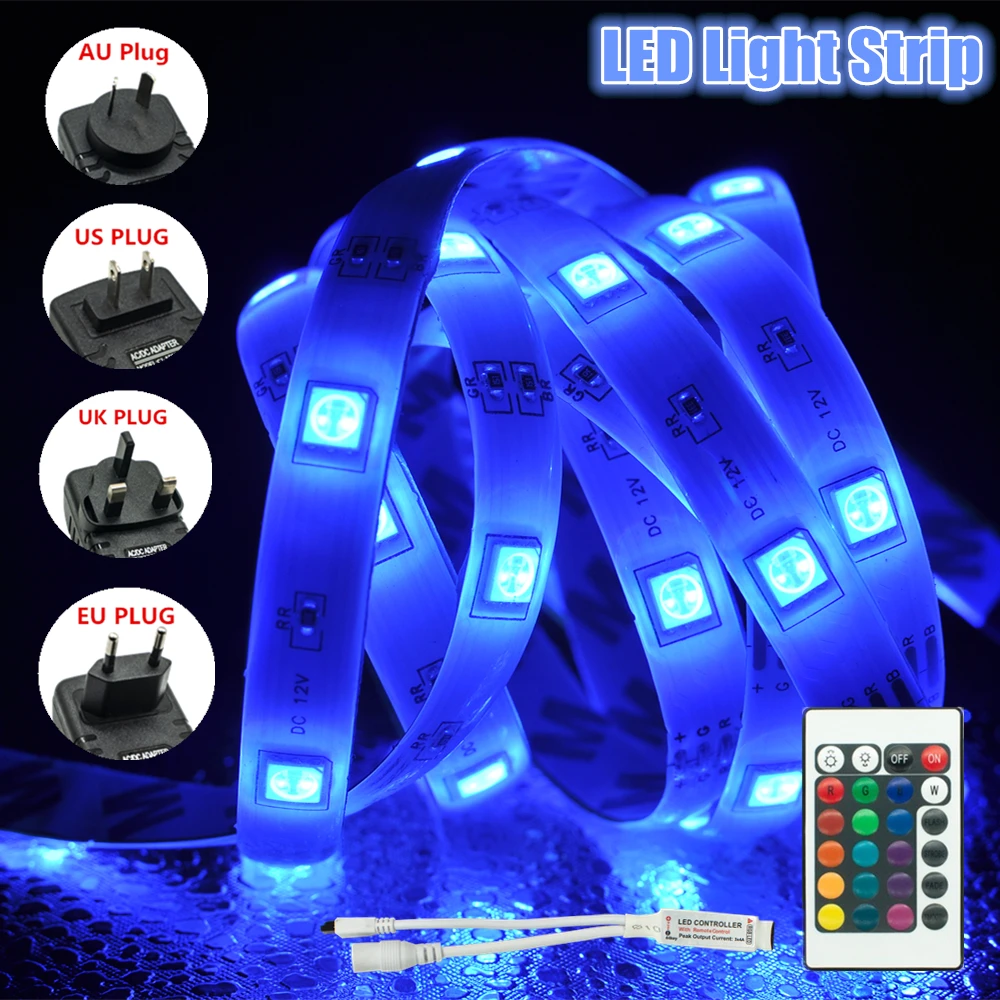 RGB LED Strip Light 5050 2835 Room Background Lighting Decoration Lamp Strips Ribbon String Remote Infrared Controller Christmas
RGB LED Strip Light 5050 2835 Room Background Lighting Decoration Lamp Strips Ribbon String Remote Infrared Controller Christmas