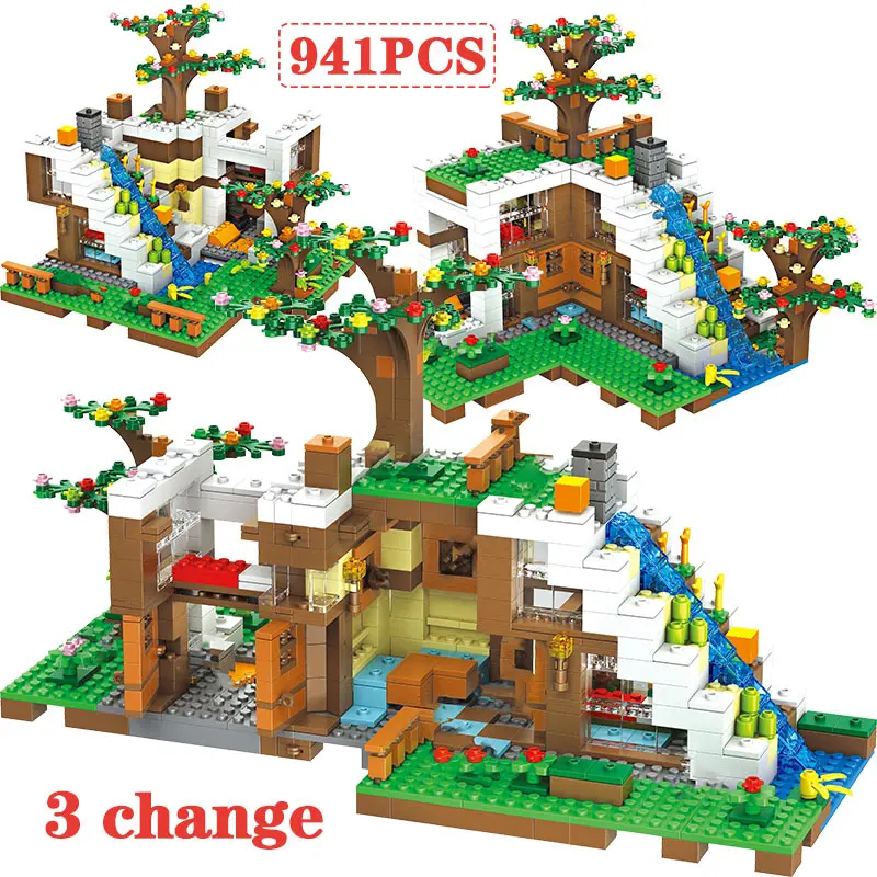 941Pcs The Waterfall Base House Compatible legoingly my world Tree House Building Blocks Educational Bricks Toys for Children
941Pcs The Waterfall Base House Compatible legoingly my world Tree House Building Blocks Educational Bricks Toys for Children
