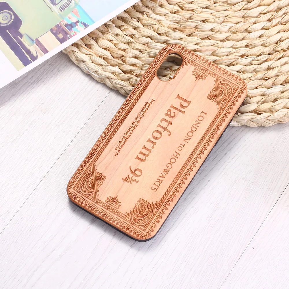 Волшебный билет гравированный Деревянный чехол для телефона Coque Funda iPhone 12 6S 6plus 7