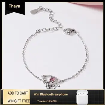Thaya Pink Girlish Bracelets 925 Sterling Silver High quality Fashion Bracelets for Girls Elegant Special Jewelry
Thaya Pink Girlish Bracelets 925 Sterling Silver High quality Fashion Bracelets for Girls Elegant Special Jewelry
